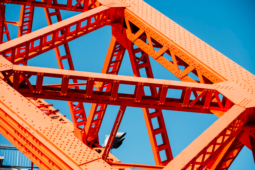 Steel roof truss structure